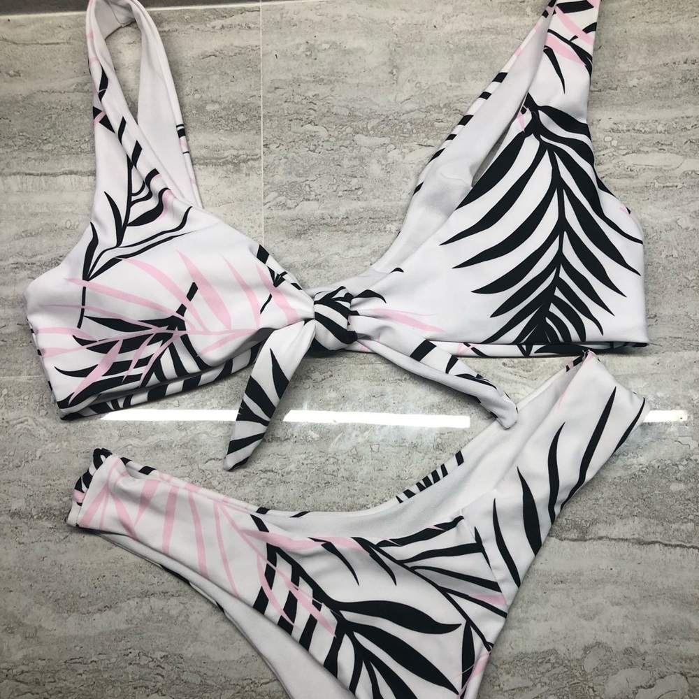 White, Pink, and Black Bikini!!